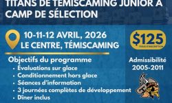 Camp de Sélection Titans de Témiscaming