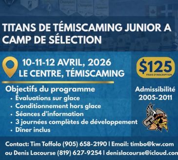 Camp de Sélection Titans de Témiscaming